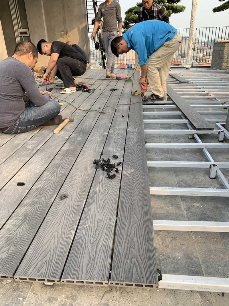 Sàn Gỗ Nhựa Ngoài Trời Sàn Gỗ Nhựa Ngoài Trời