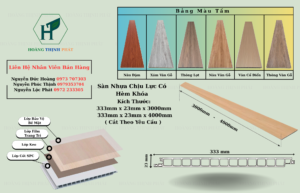 Cấu tạo tấm nhựa hèm khóa chất lượng cao
