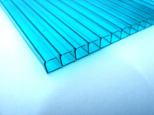 Tấm poly rỗng màu xanh dương